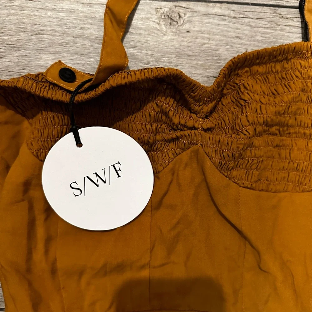 NWT SWF Belted Halter Maxi Dress Small - Picture 6 of 7